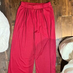 Ekouaer Flowy Red Pants